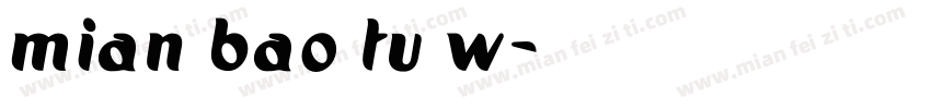 mian bao tu w字体转换